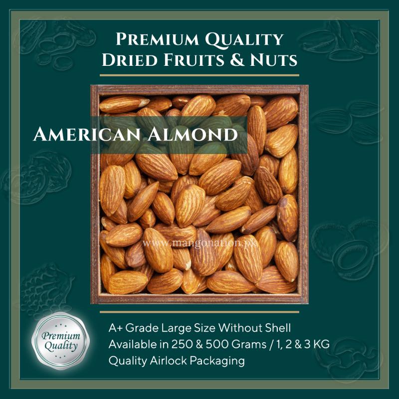 American Almond Price in Pakistan 1 american-almond-badam-nut-without-shell-giri-premium-quality-dried-fruit-dry-fruits-buy-shop-online-pakistan